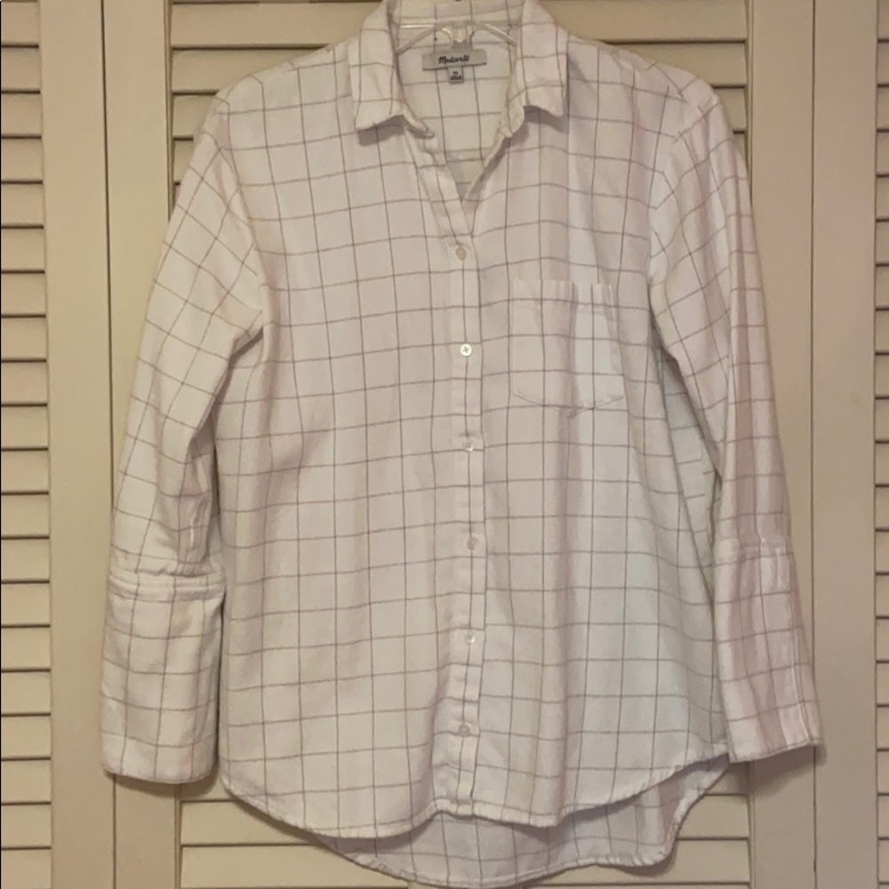 Madewell Windowpane Flannel